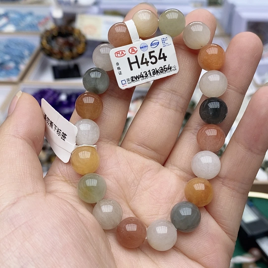 水晶手链未镶嵌H454彩兔毛10+