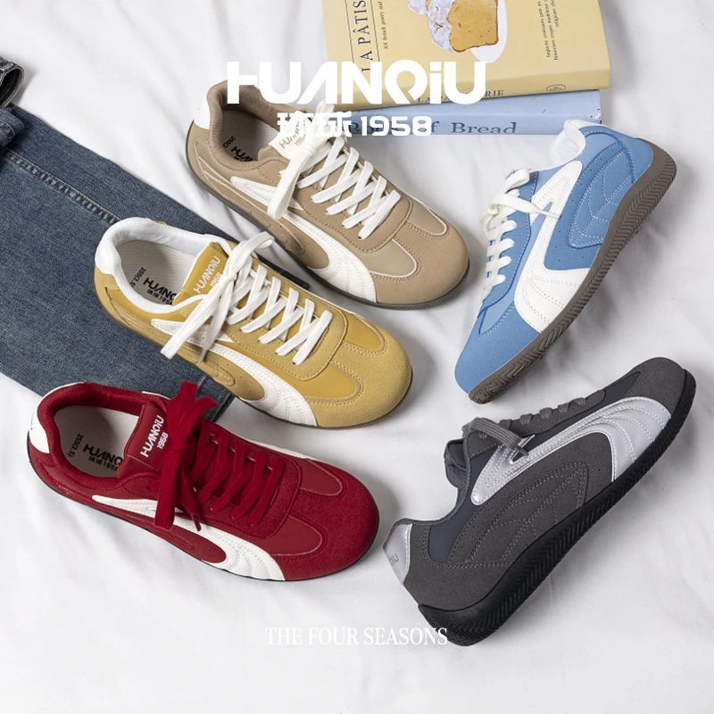 环球内增高德训鞋男鞋韩版秋季2025新款轻便休闲板鞋百搭情侣潮鞋