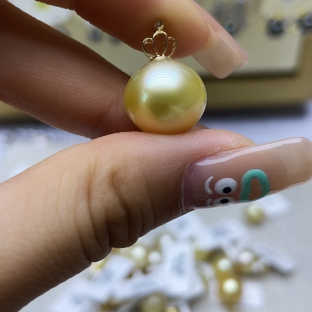 海水珍珠18K金镶嵌颈饰