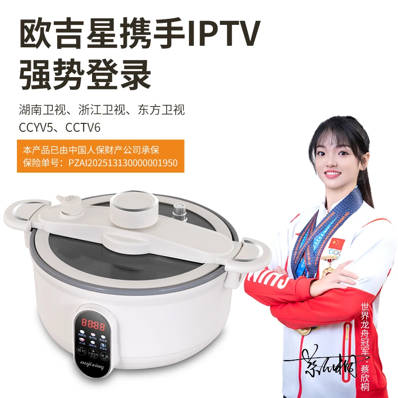 德国欧吉星oujixing真微压电饭煲焖炖煮煲火锅煎炒 3L(AG)