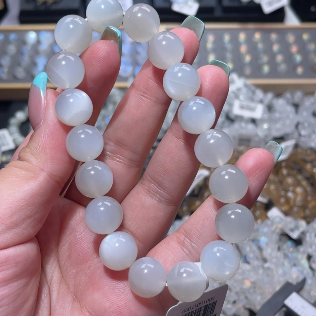 长石手链未镶嵌白月光手链12.4mm