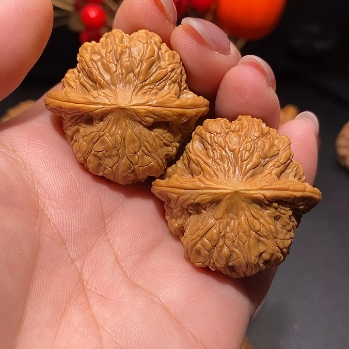 把件文玩核桃38玉髓狮子头