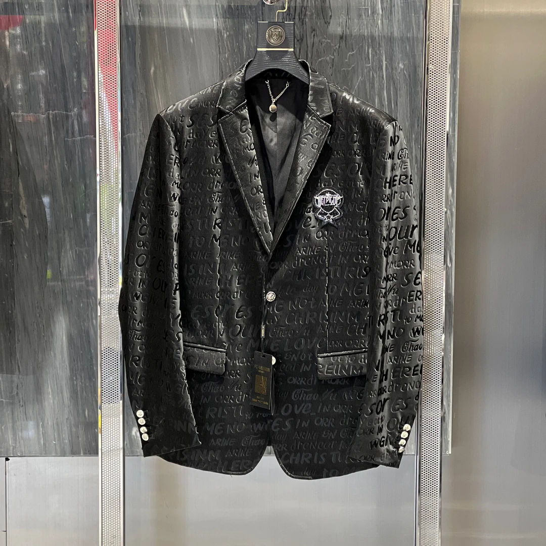 【男狼甄选】2024男士春季欧货时尚潮流修身休闲百搭 西装