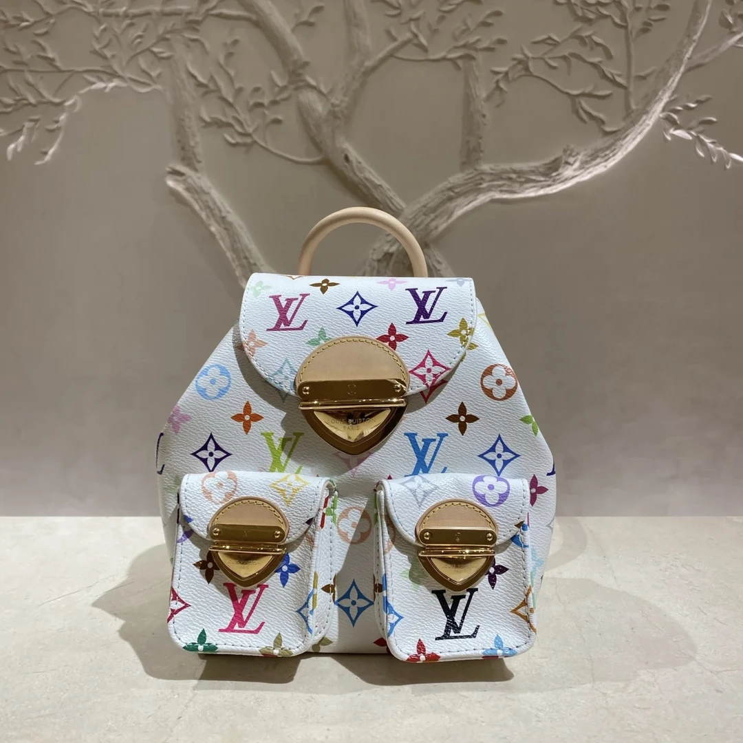 未使用 LouisVuitton/路易威登 联名村上隆Vebice双肩包13793856