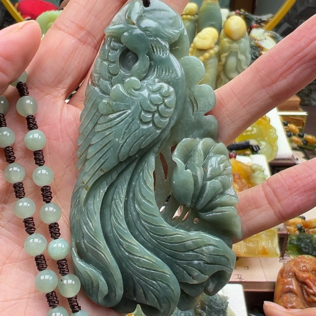 岫玉未镶嵌挂件挂件
