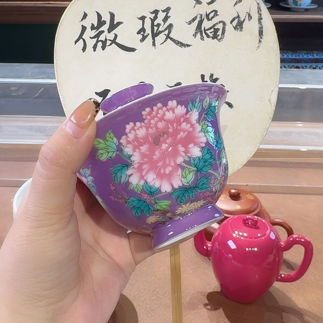涵***…珐琅彩主人杯茶具茶具