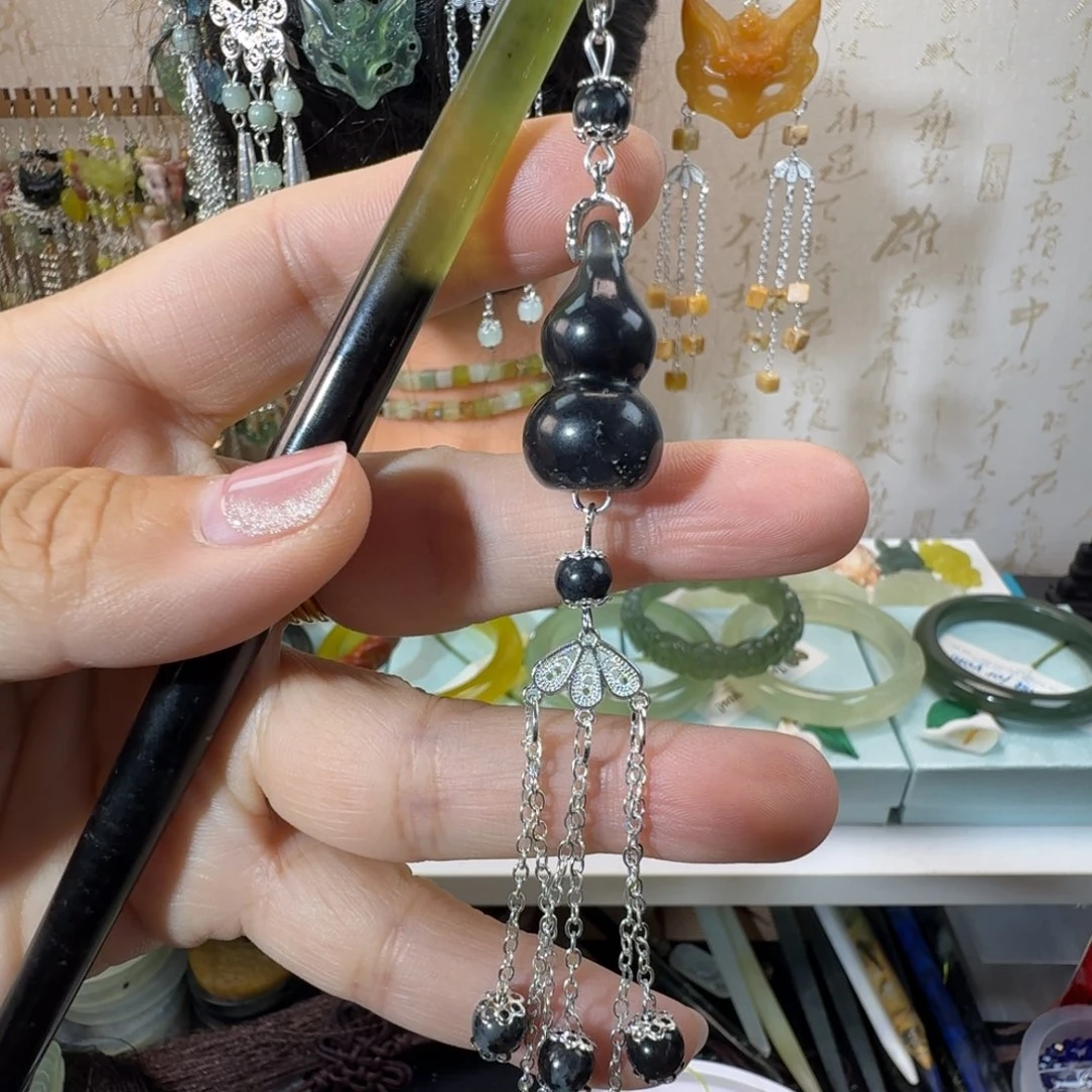 未镶嵌岫玉发簪福利款
