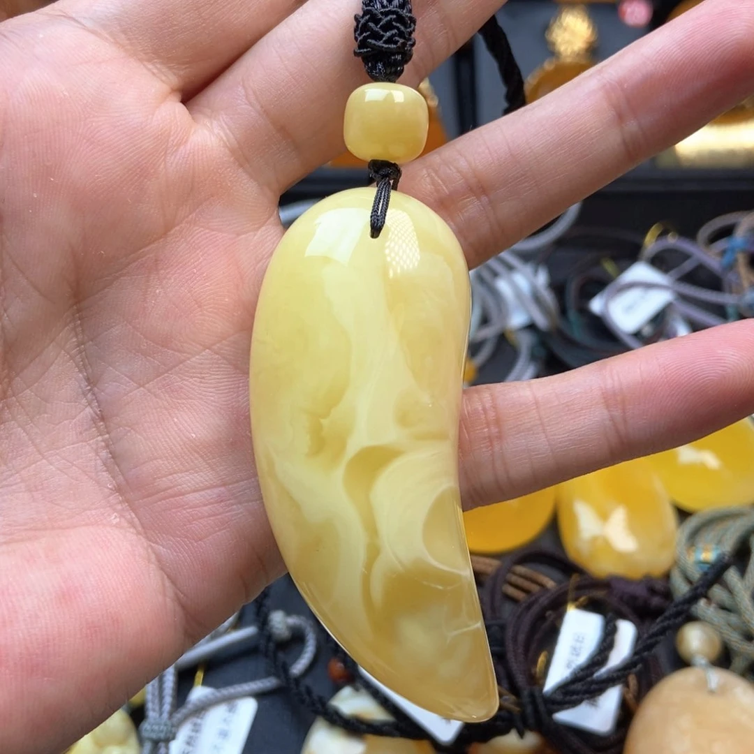 琥珀毛衣链未镶嵌