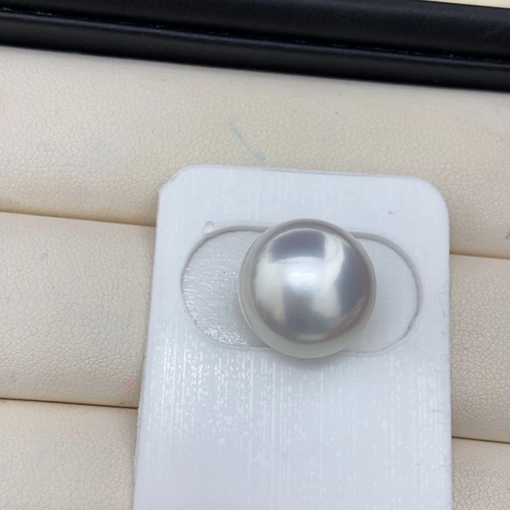 海水珍珠未镶嵌裸珠澳白15-16