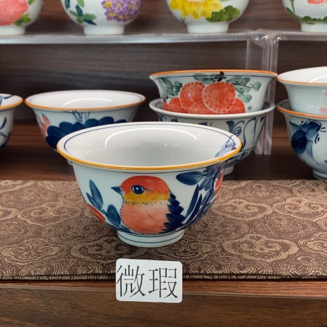 釉下彩老陶泥手工绘制