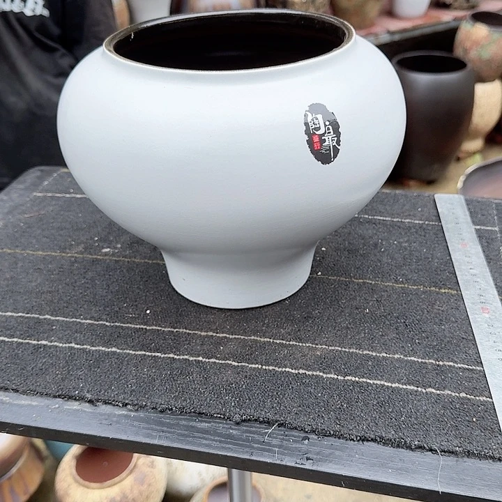 紫砂花盆高度21口径17