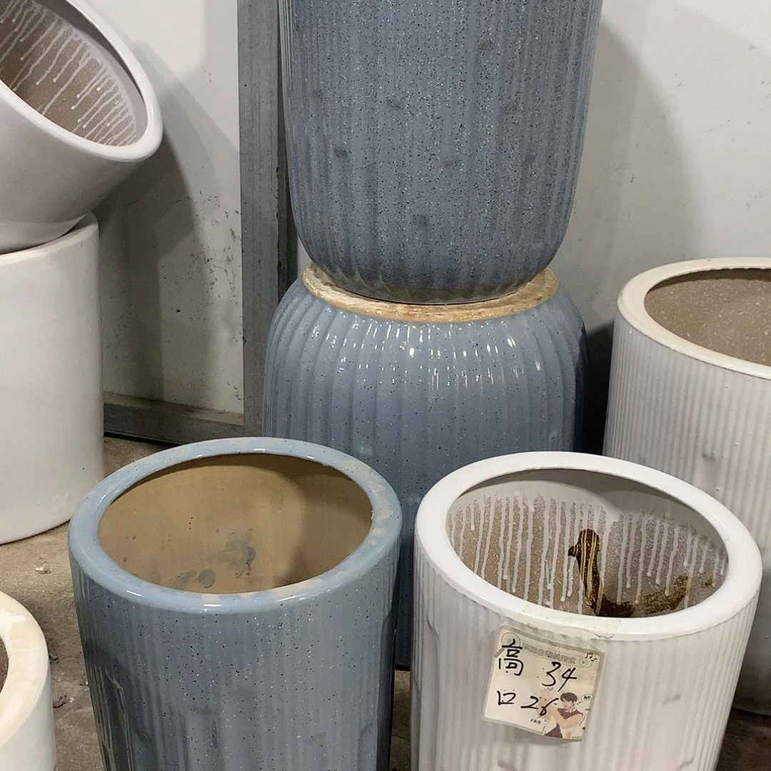 高温陶瓷花盆微瑕