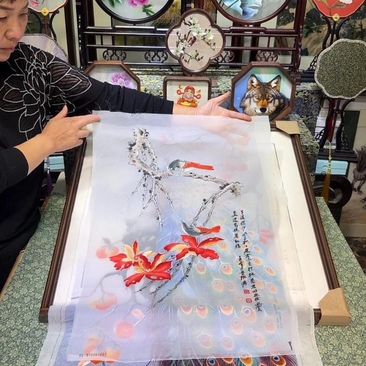 刺绣手工苏绣工艺制作技艺精湛