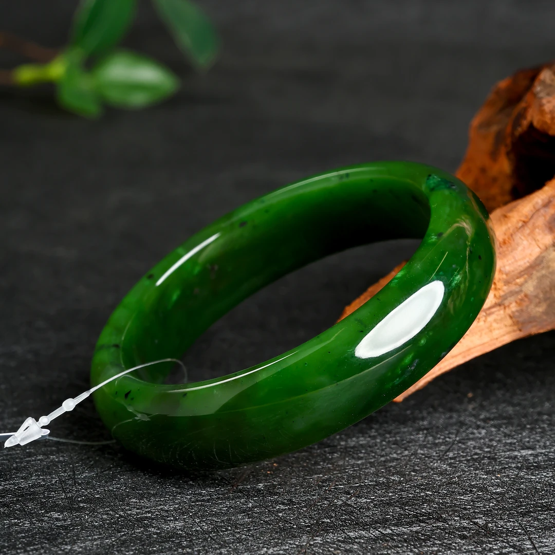 【矿姐珠宝】WDBS-246和田玉碧玉手镯女款精美55-63多样性发一