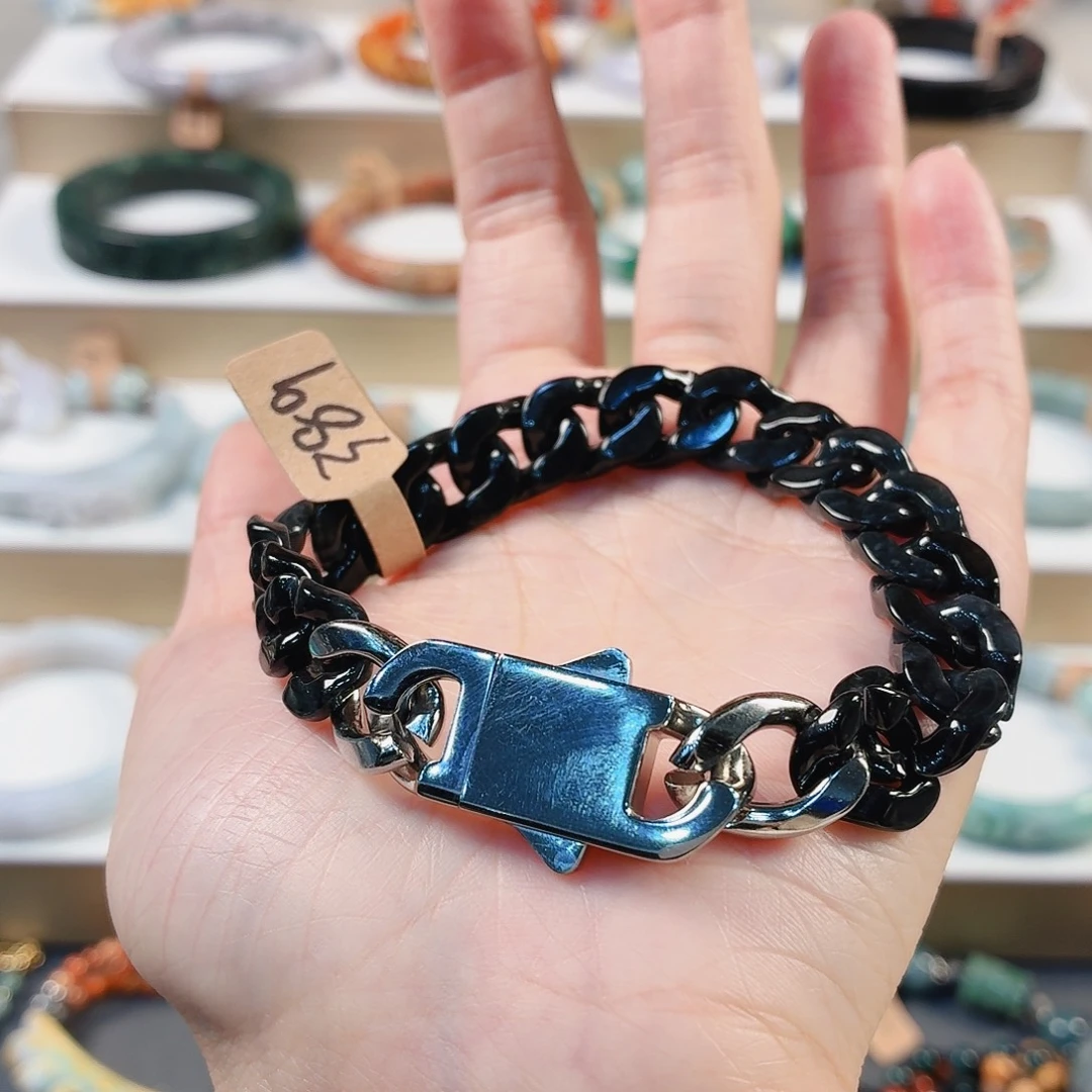 揣***兜翡翠未镶嵌手链手串