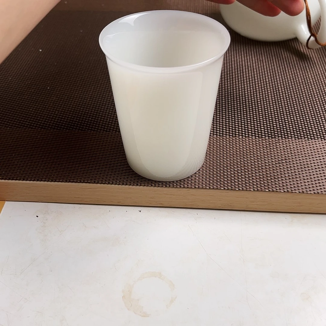 瓷片高档翡翠玉瓷可乐杯150cc