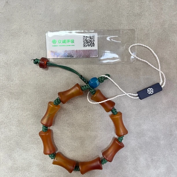 竹节红玛瑙手串 YZ1576[燕赵造物司］