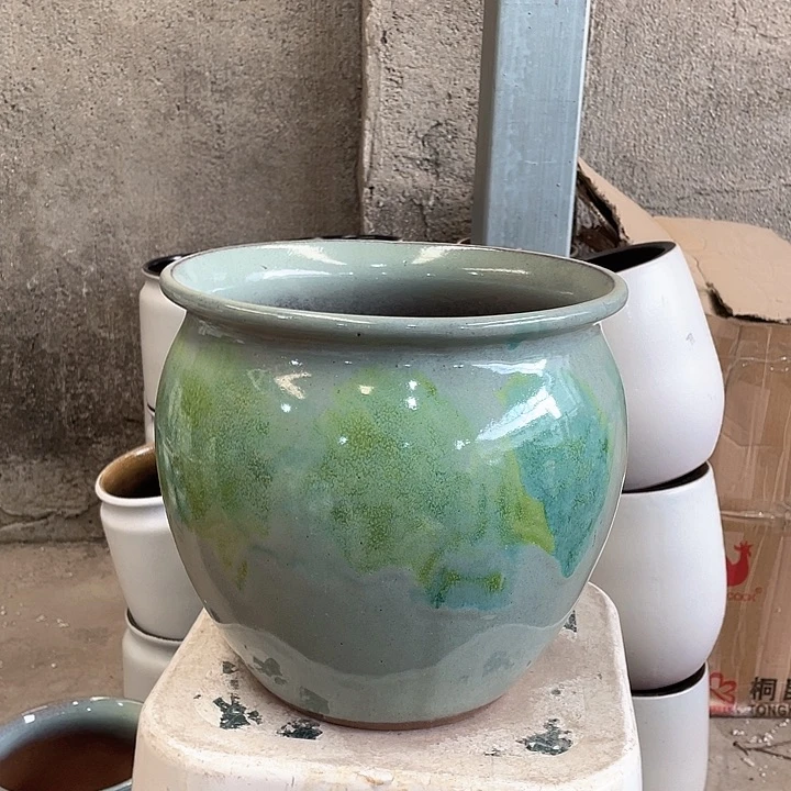 紫砂花盆正品口25高25。z z z