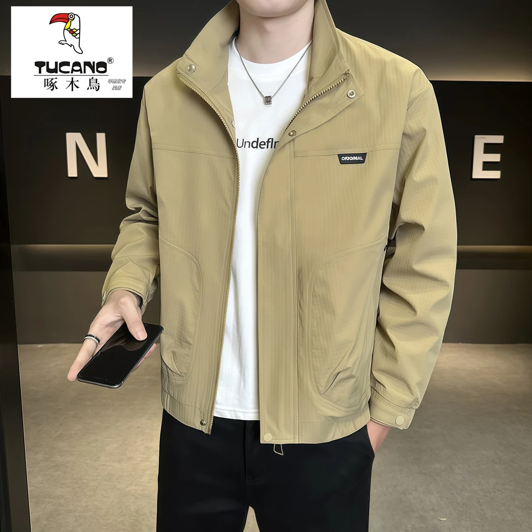 TUCANO/啄木鳥立领宽松型拉链秋季痞帅立领夹克男装春秋季户外