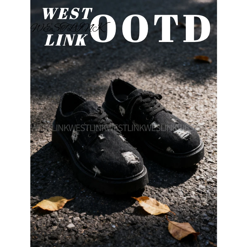【抖音双11】西遇简约百搭男生德比鞋防滑内增高潮流休闲皮鞋