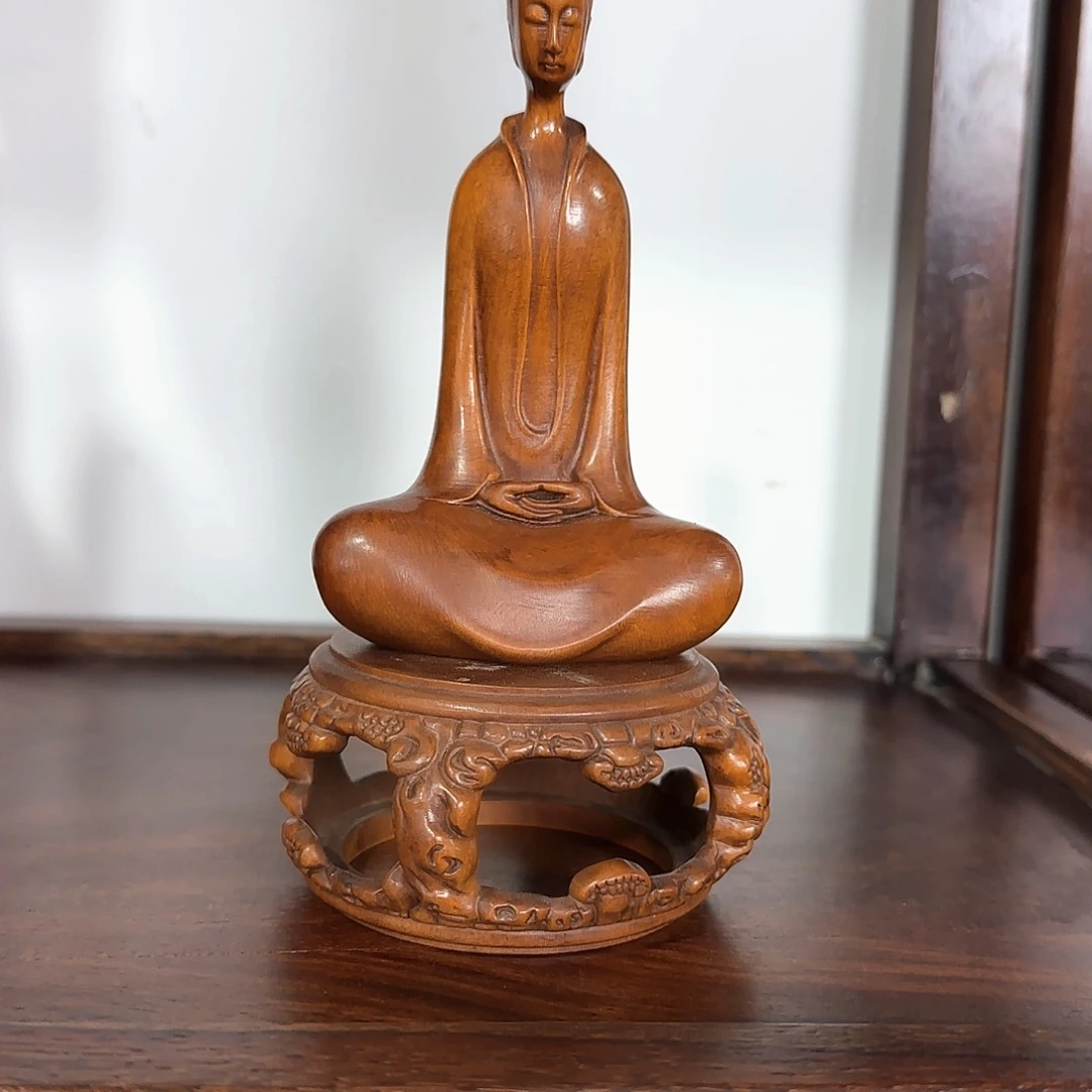石***头花梨木类黄杨木摆件