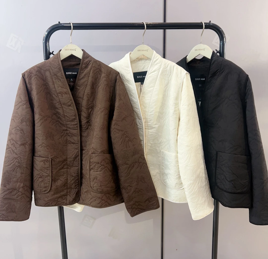 水淼25秋冬新款1462-休闲保暖-国风开衫棉服