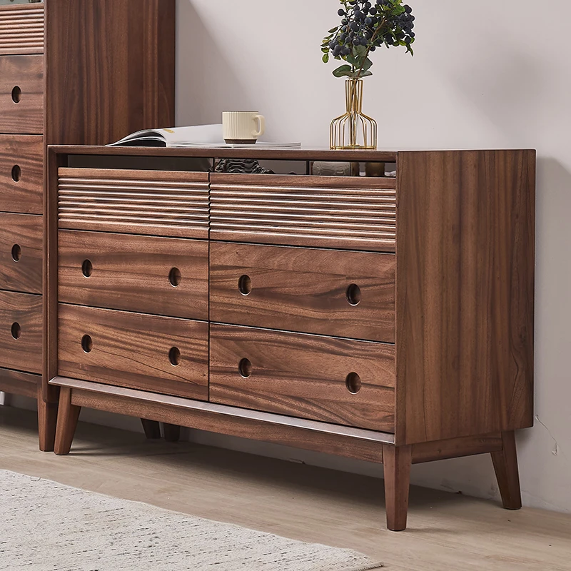 乌金木全原木斗柜卧室靠墙储物柜收纳柜