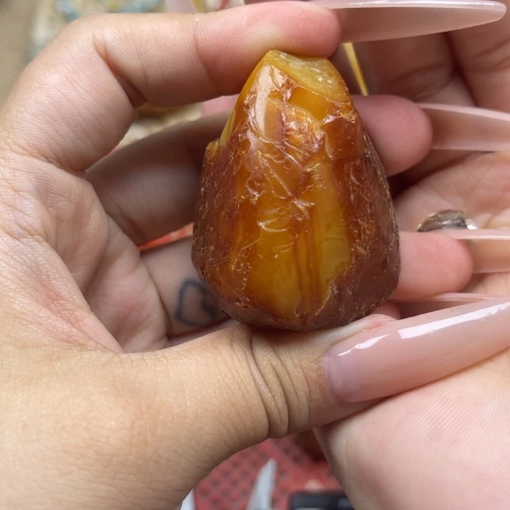 松***)定制琥珀定制桶珠