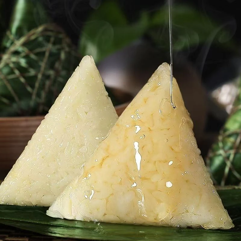 纯手工制作原味端午传统早餐素食粽子