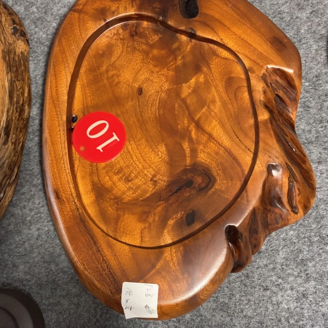 H****?香樟木简约随形茶盘