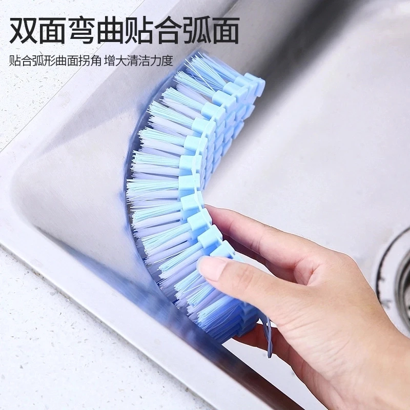 软毛可弯曲清洁刷多功能灶台洗漱台厨房浴室浴缸刷