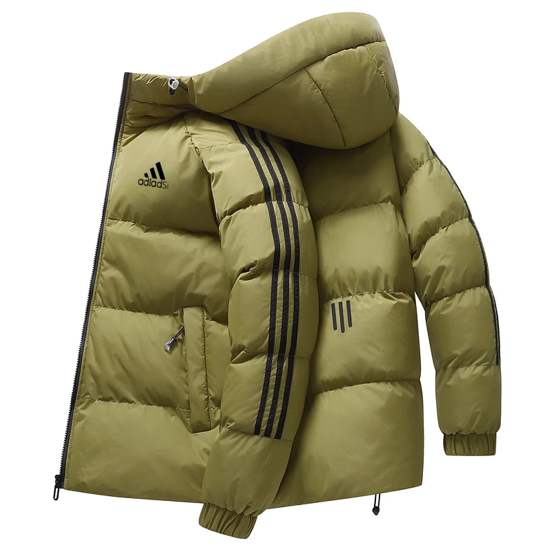 2025冬季新款男款不褪色常规款连帽保暖棉服棉衣宽松百搭加厚棉服