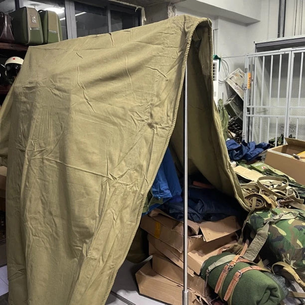 老帆布盖布含地钉配重10公斤