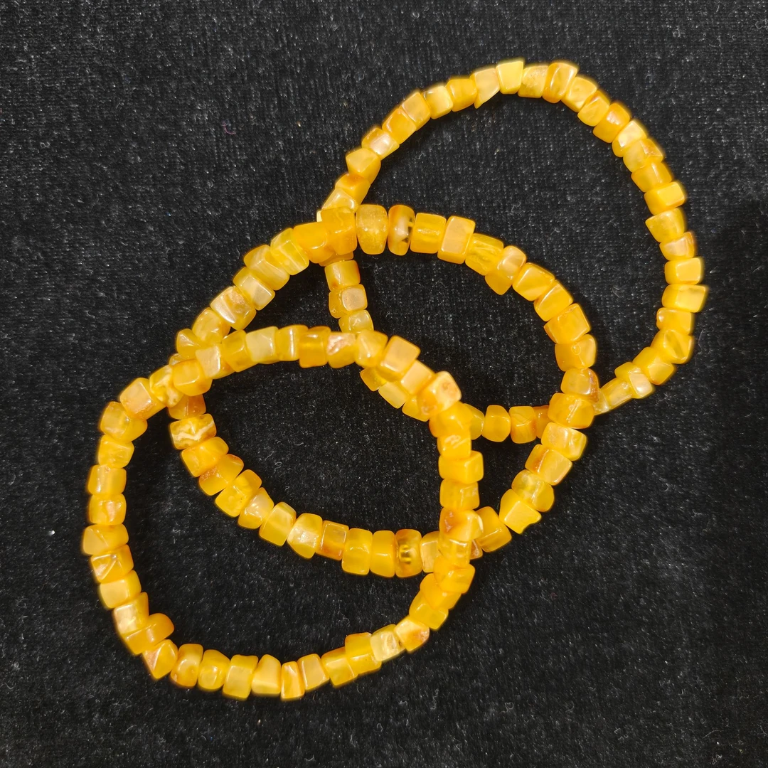 【玉经纶】72057/HQ37-蜜蜡手串-多样性发其一