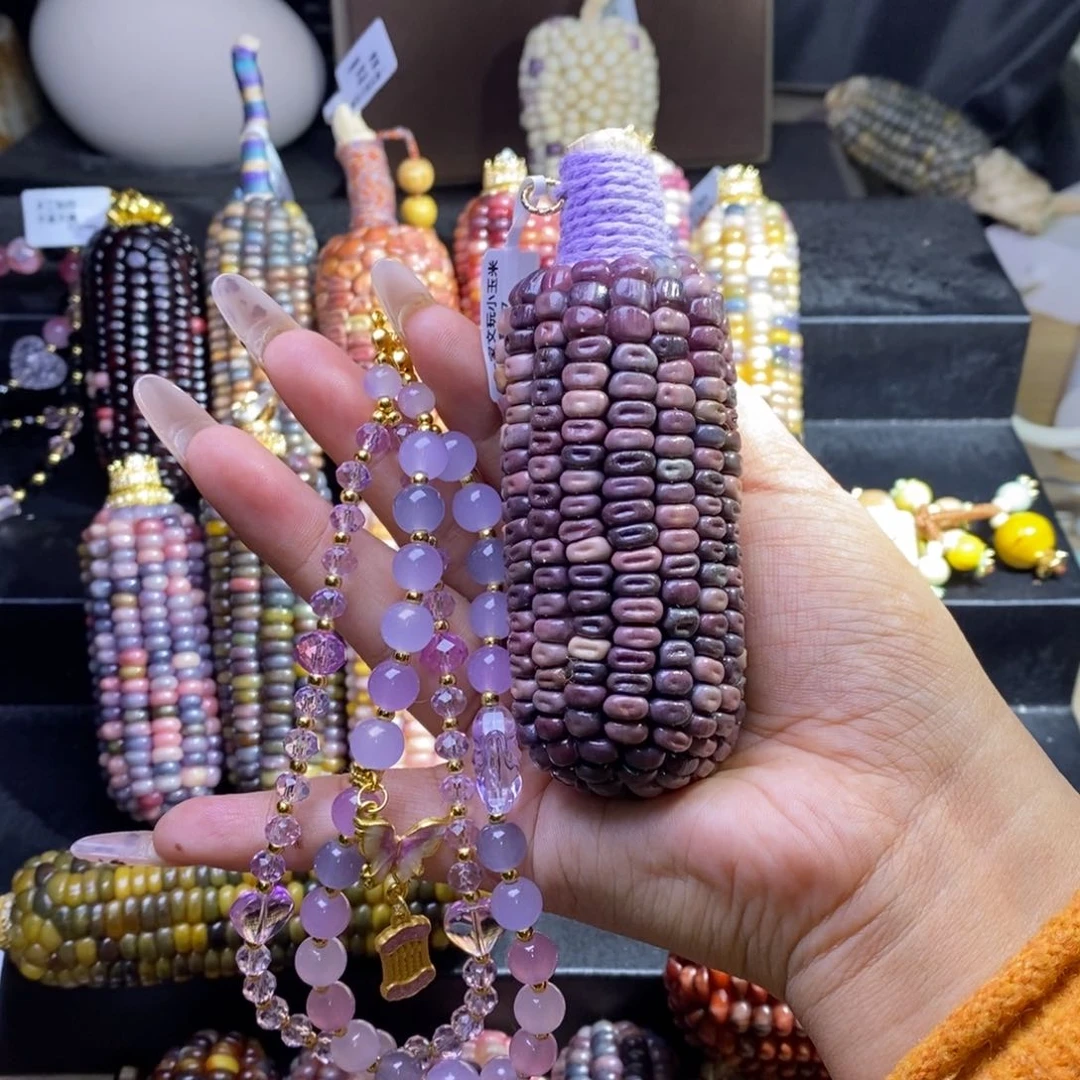 玉阳**秋文玩玉米高货紫嘟嘟