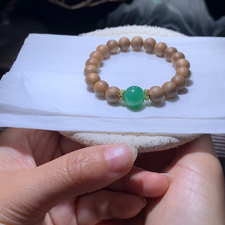 翡翠散珠天然缅甸翡翠A货卡11.15 浓阳绿