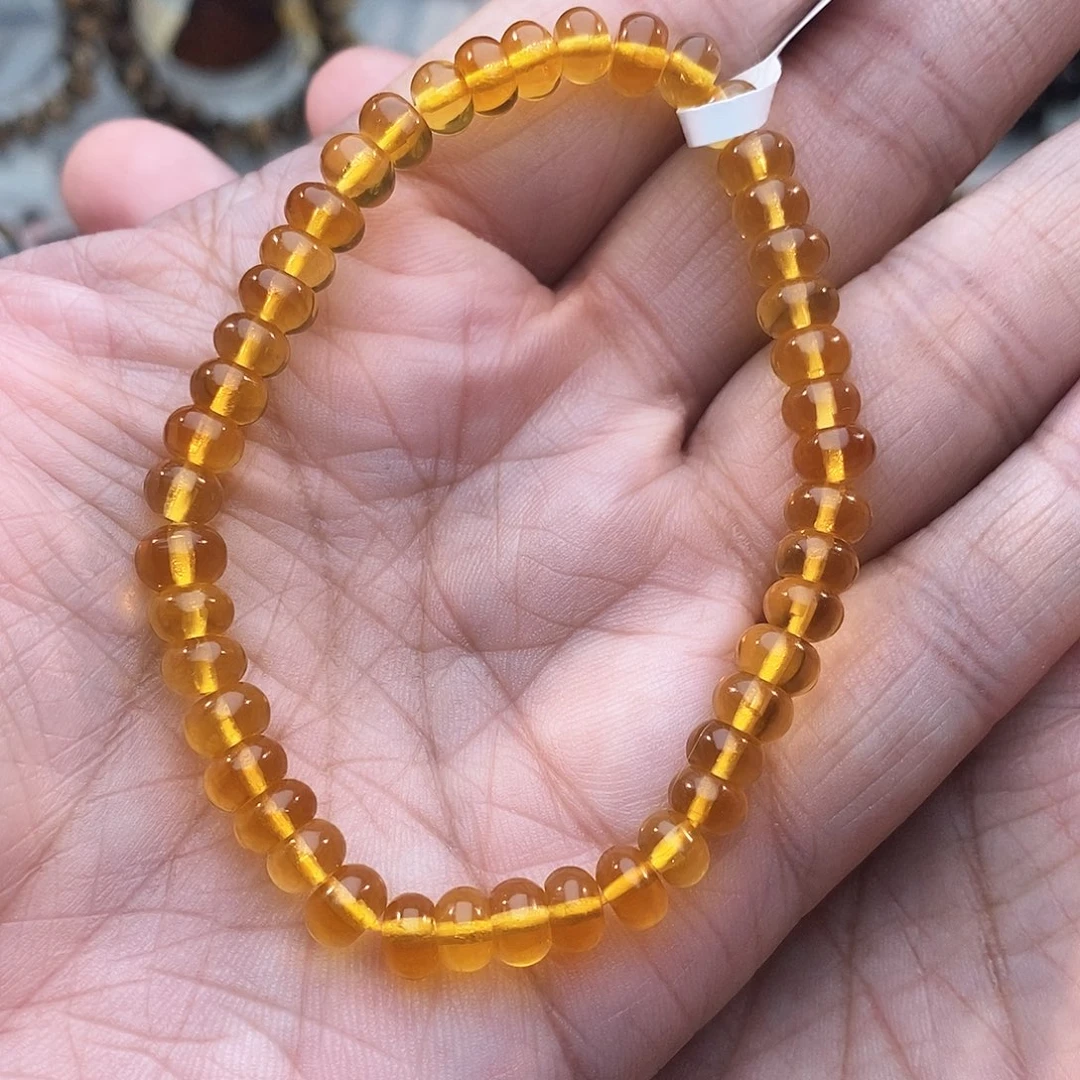 琥珀未镶嵌裸石6金