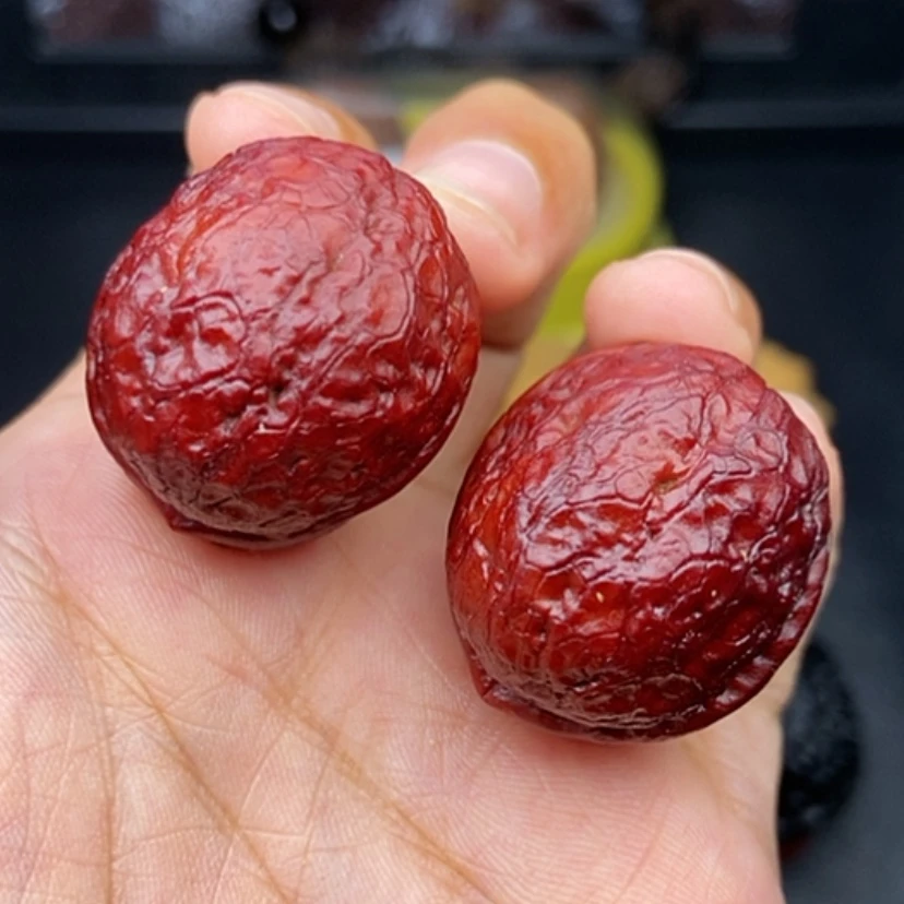 【闪购商品】文玩核桃把件29尺红彩鸽子蛋
