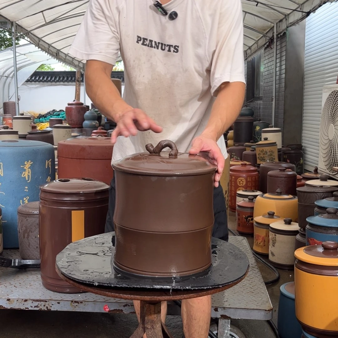 紫砂茶叶罐8饼茶叶罐