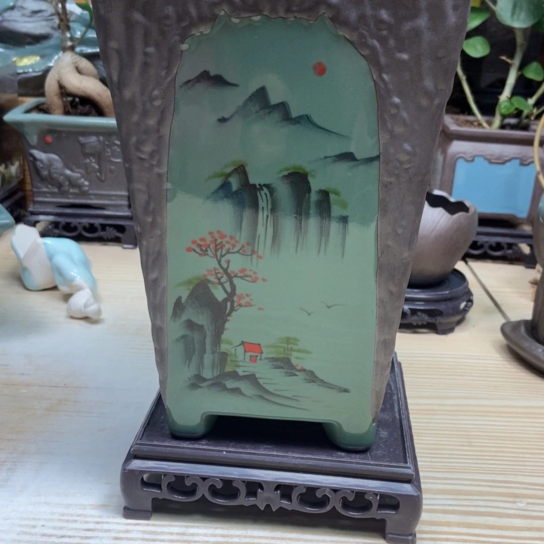 瓷片陶瓷花盆陶瓷艺术