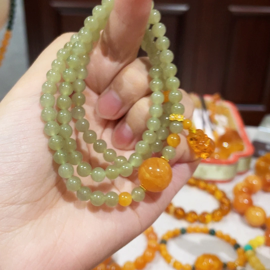 蜜蜡未镶嵌手链手串
