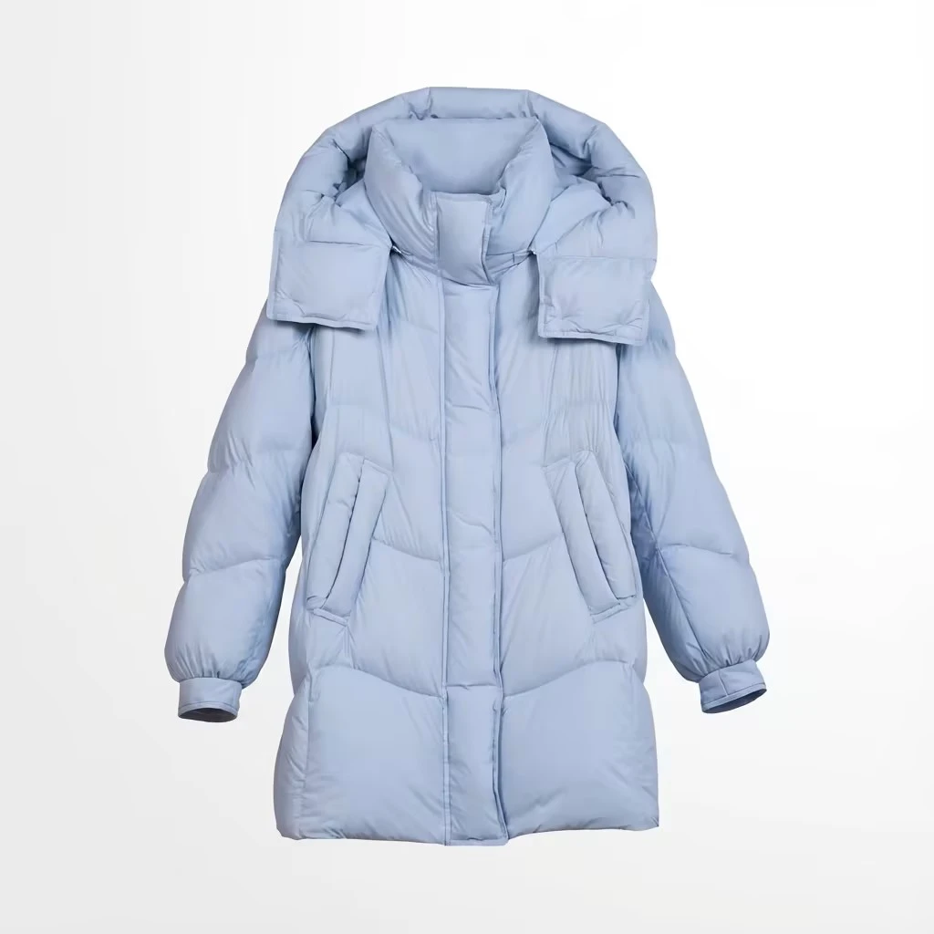 【思雨专属】中长款H型撞色羽绒服TDYH2687