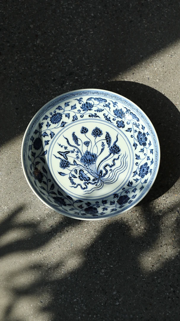 【弥生茶事】且斋慕明一把莲壶承青花手绘纯手工景德镇茶器家用茶具