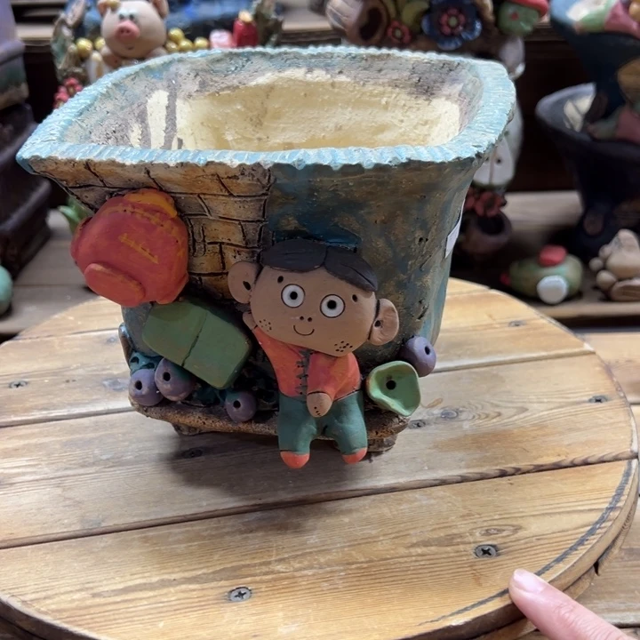 嘻哈多肉花盆百搭