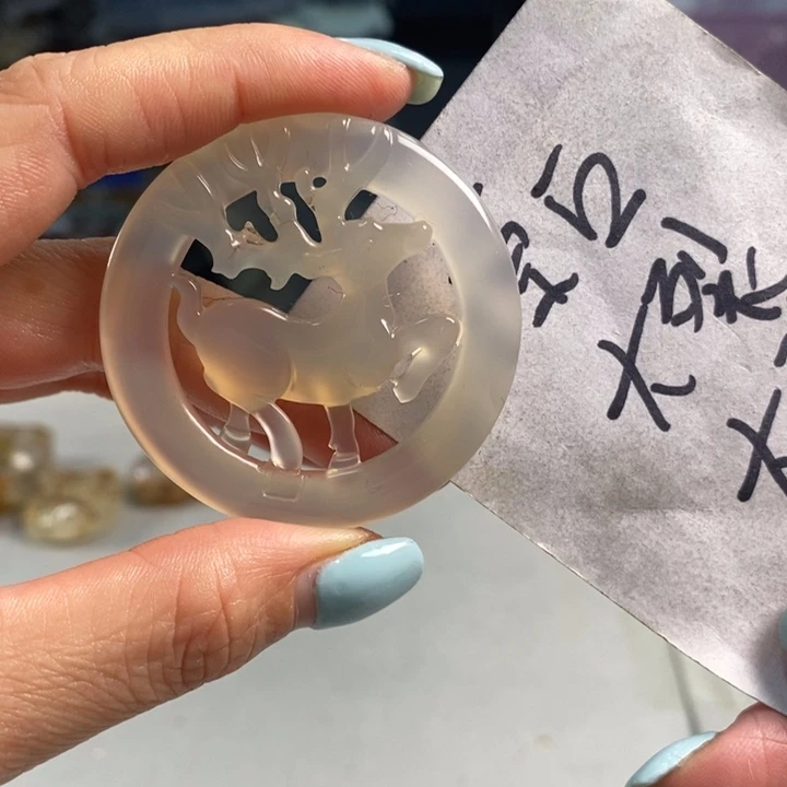 玛瑙/玉髓未镶嵌吊坠(不含链)