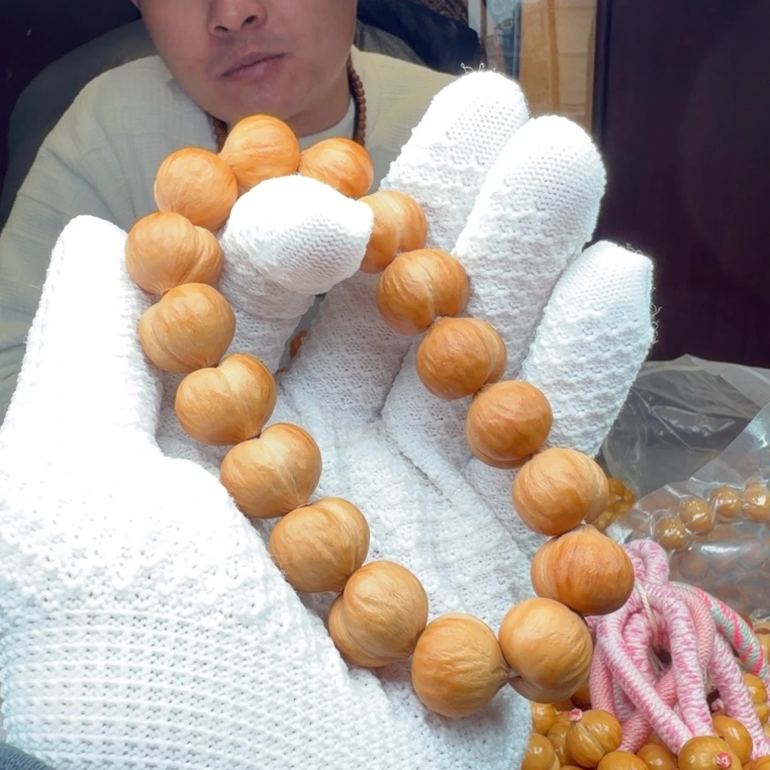 手串猴头核桃磨砂哑光屁桃手串16