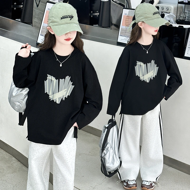 女童春装套装2025新款洋气儿童卫衣春季时髦女孩大童运动童装春秋