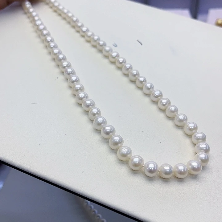 颈饰合金淡水珍珠