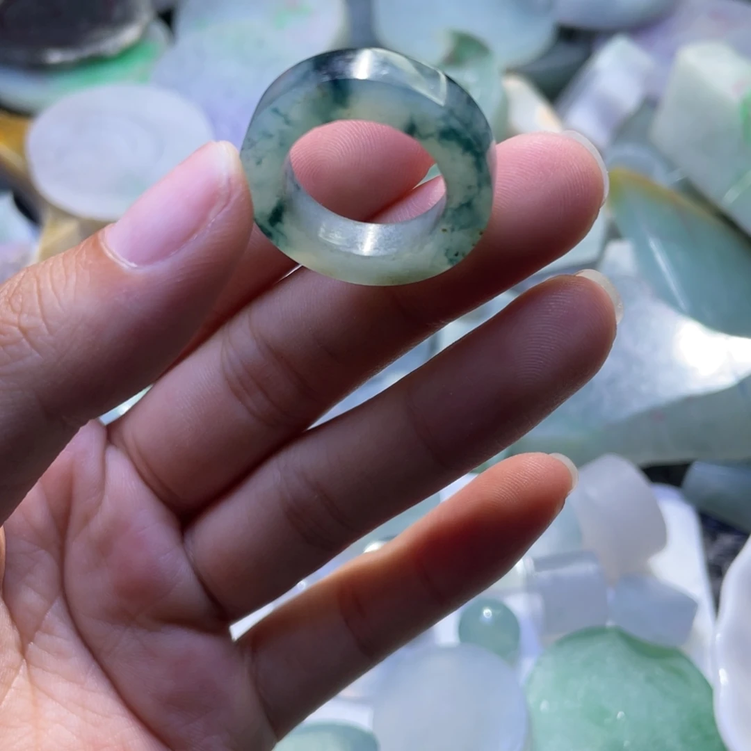 ༄***࿐定制翡翠未镶嵌戒指