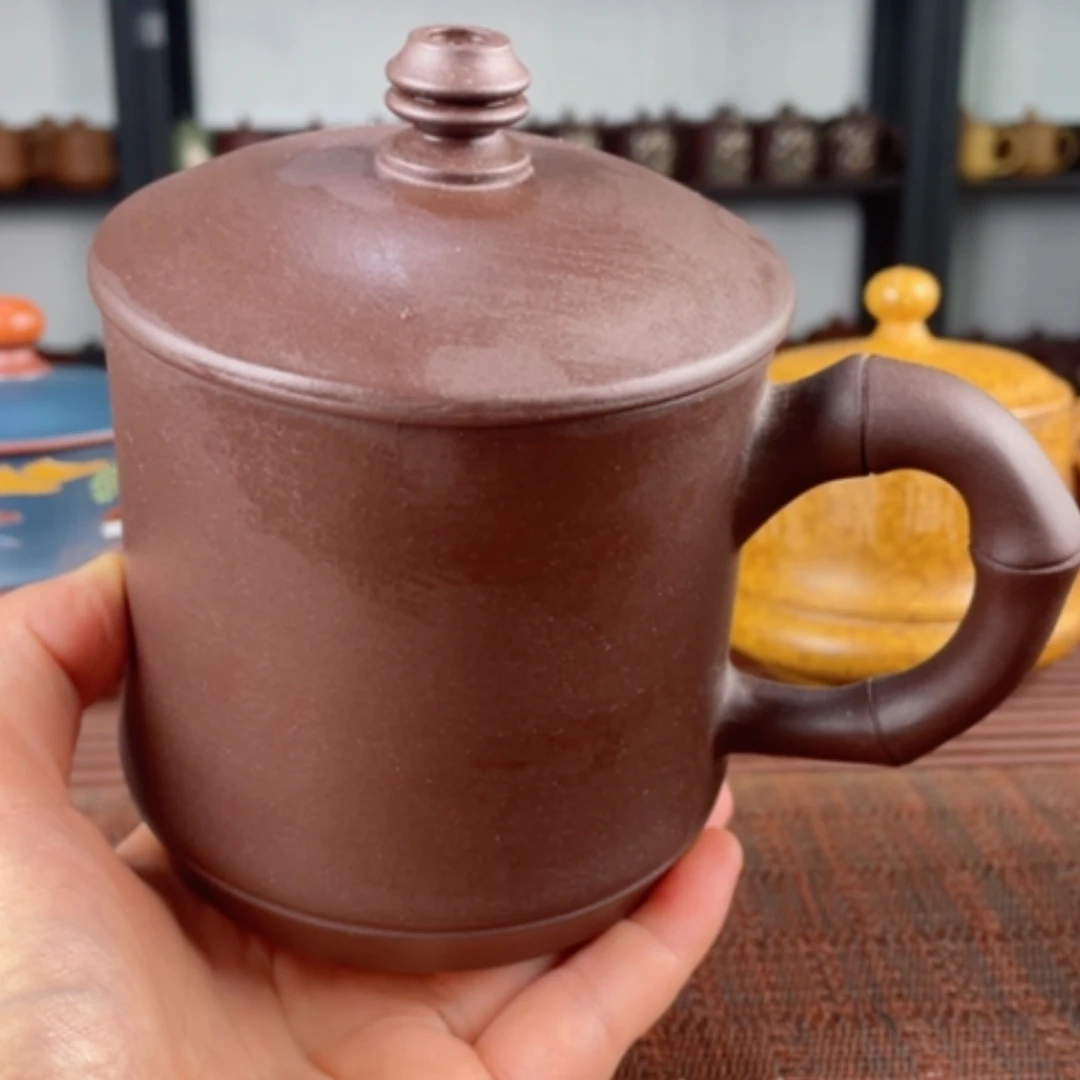 【闪购商品】茶杯紫砂宜兴原矿紫砂盖杯微瑕